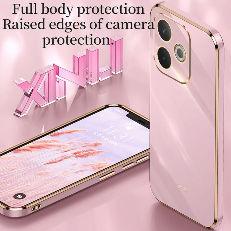 Захисний чохол XINLI Porcelain Magnetic для OPPO A5 Pro (4G/5G) - Cyan: фото 5 з 7