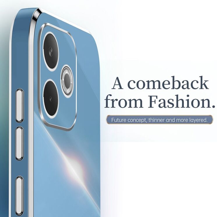 Захисний чохол XINLI Porcelain Magnetic для OPPO A5 Pro (4G/5G) - Cyan: фото 6 з 7