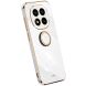 Защитный чехол XINLI Porcelain Ring для Xiaomi Redmi Note 14 Pro 5G / Poco X7 - White (373540W). Фото 1 из 4