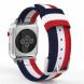 Ремінець UniCase Nylon для Apple Watch 42 (Series 10/11) / 41 / 40 / SE 40 / 38 - Blue / White / Red Three Stripes (236202A). Фото 5 з 16