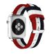 Ремінець UniCase Nylon для Apple Watch 42 (Series 10/11) / 41 / 40 / SE 40 / 38 - Blue / White / Red Three Stripes (236202A). Фото 1 з 16