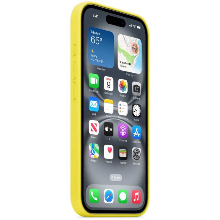 Оригінальний чохол Silicone Case with MagSafe для iPhone 16 (MYY73) - Star Fruit: фото 6 з 6