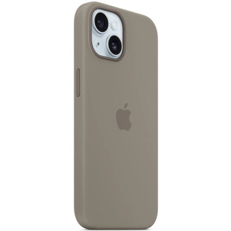 Оригинальный чехол Silicone Case with MagSafe для Apple iPhone 15 (MT0Q3) - Clay: фото 4 из 5