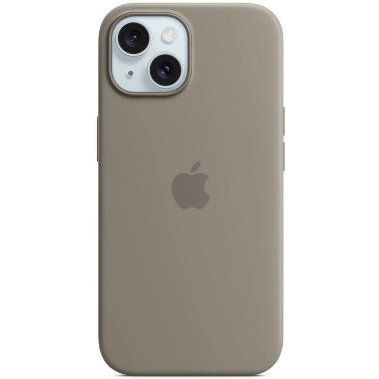 Оригинальный чехол Silicone Case with MagSafe для Apple iPhone 15 (MT0Q3) - Clay: фото 1 из 5