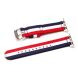Ремінець UniCase Nylon для Apple Watch 42 (Series 10/11) / 41 / 40 / SE 40 / 38 - Blue / White / Red Three Stripes (236202A). Фото 9 з 16