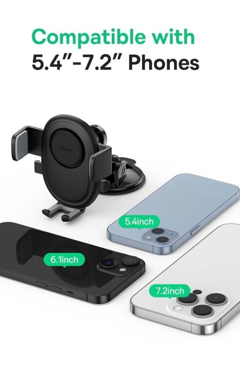 Автомобільний тримач Baseus UltraControl Lite (C40351700111-00) - Black: фото 21 з 24