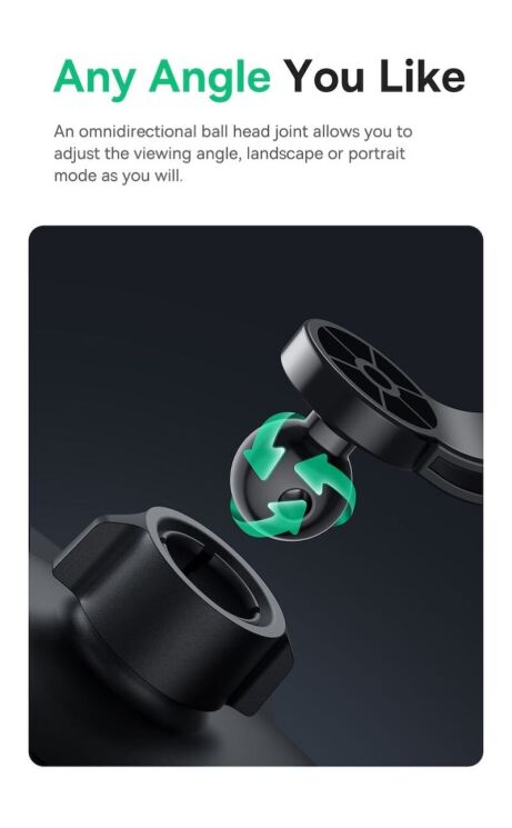 Автомобільний тримач Baseus UltraControl Lite (C40351700111-00) - Black: фото 19 з 24