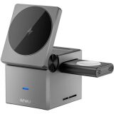 Бездротовий зарядний пристрій WIWU Wi-W030 Planeta Trio 3 in 1 (15W) - Gray (958279H)