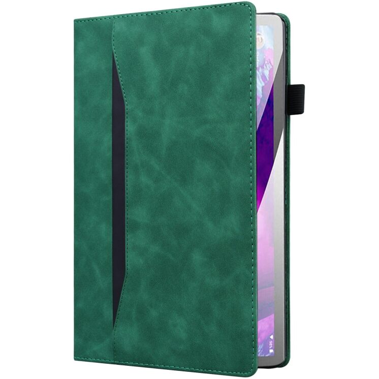 Чехол Deexe Business Style для Samsung Galaxy Tab S9 FE / Tab S10 Lite / Tab S10 FE - Green: фото 6 з 13