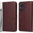 Чехол Deexe Classic Wallet для OPPO Reno 8T - Brown (322139Z)