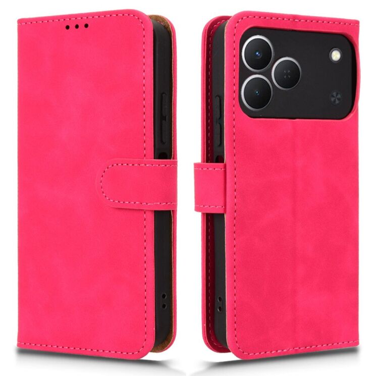 Чехол Deexe Classic Wallet для TECNO Spark 50 - Rose: фото 1 из 6