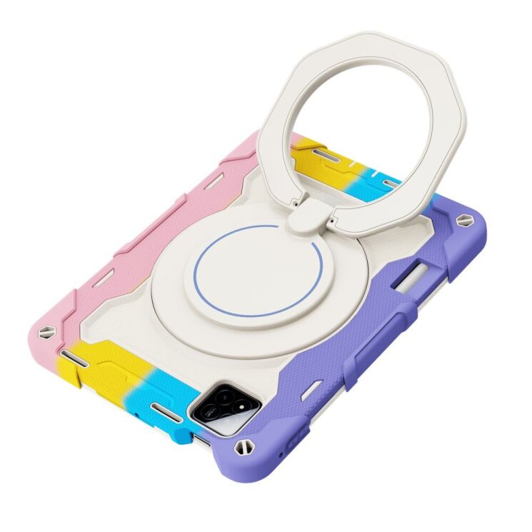 Чехол Deexe Grip Kickstand для Xiaomi Pad 7 / 7 Pro - Colorful Pink: фото 7 из 21