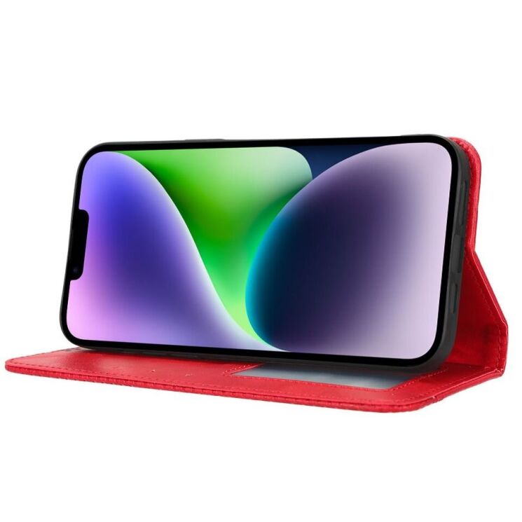 Чехол Deexe Retro Style для Apple iPhone 15 - Red: фото 3 из 6