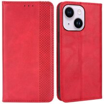Чехол Deexe Retro Style для Apple iPhone 15 - Red: фото 1 из 6
