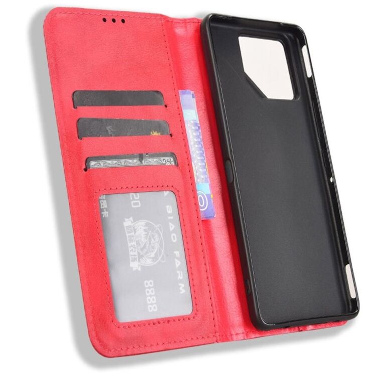 Чехол Deexe Retro Style для ASUS ROG Phone 9 / 9 Pro - Red: фото 2 из 7