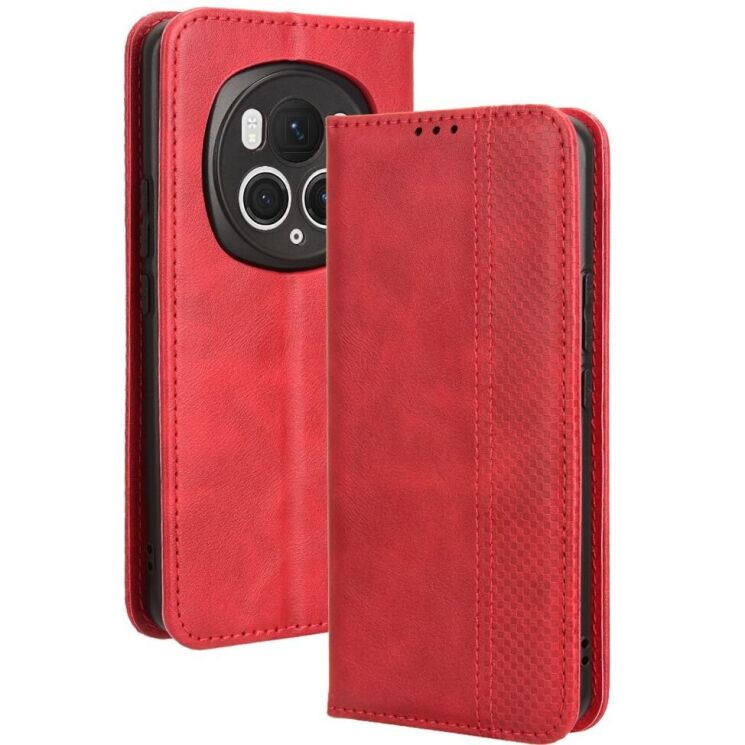 Чохол Deexe Retro Style для Honor Magic 6 Pro - Red: фото 1 з 7