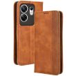 Чехол Deexe Retro Style для Infinix Zero 30 - Brown (345301Z)