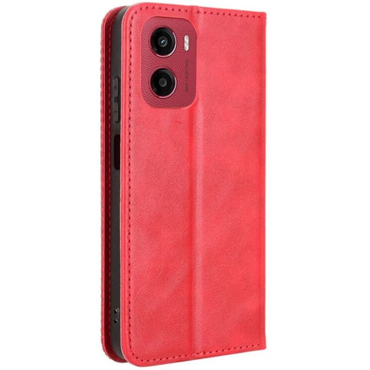 Чехол Deexe Retro Style для Motorola Moto G05 / Moto E15 - Red: фото 6 из 7