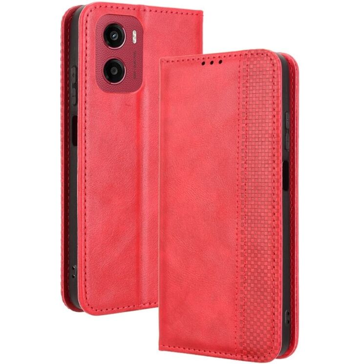 Чехол Deexe Retro Style для Motorola Moto G05 / Moto E15 - Red: фото 1 из 7