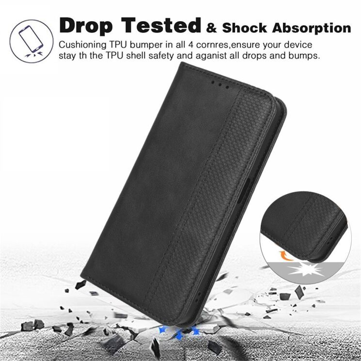 Чехол Deexe Retro Style для OnePlus Nord CE 4 Lite - Black: фото 7 из 7