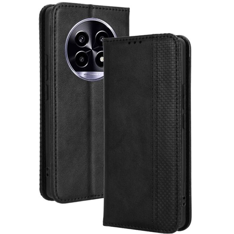 Чохол Deexe Retro Style для Realme 13 Pro / 13 Pro Plus - Black: фото 1 з 7