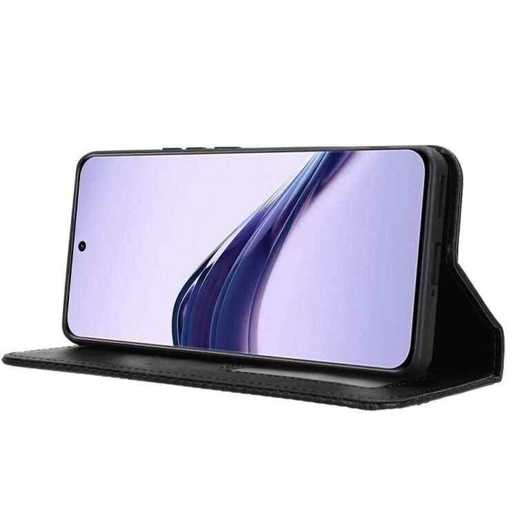 Чохол Deexe Retro Style для Realme 13 Pro / 13 Pro Plus - Black: фото 3 з 7