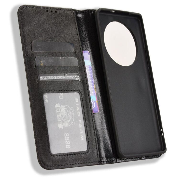 Чохол Deexe Retro Style для Realme 13 Pro / 13 Pro Plus - Black: фото 4 з 7