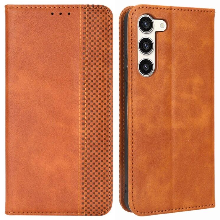Чохол Deexe Retro Style для Samsung Galaxy S23 (S911) - Brown: фото 1 з 8