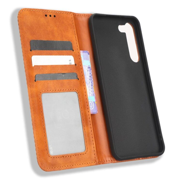 Чохол Deexe Retro Style для Samsung Galaxy S23 (S911) - Brown: фото 4 з 8