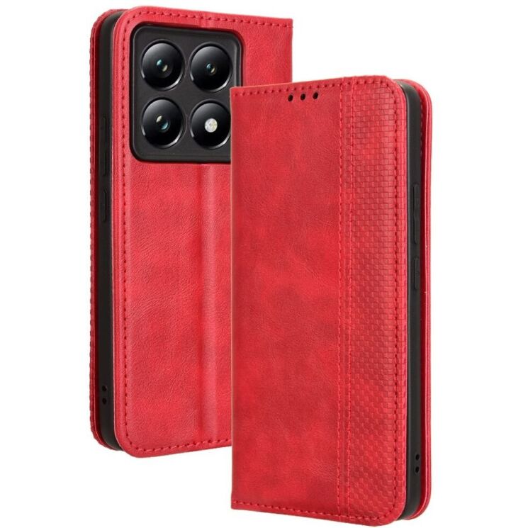 Чехол Deexe Retro Style для Xiaomi 14T Pro - Red: фото 1 из 7