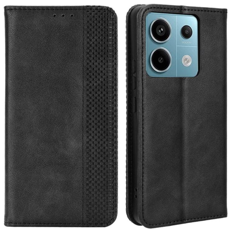 Чохол Deexe Retro Style для Xiaomi Redmi Note 13 Pro 5G / Poco X6 - Black: фото 1 з 6