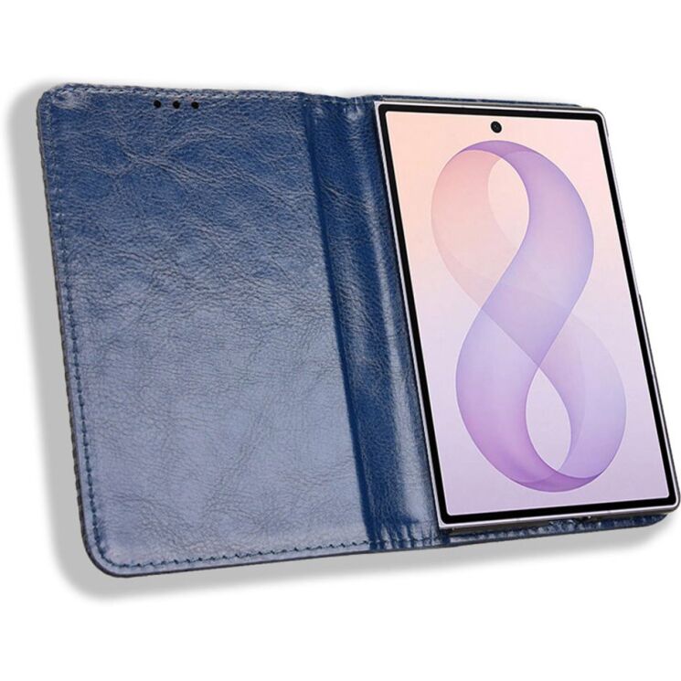 Чехол Deexe Retro Style (FF) для Samsung Galaxy Fold 8 - Blue: фото 2 из 5