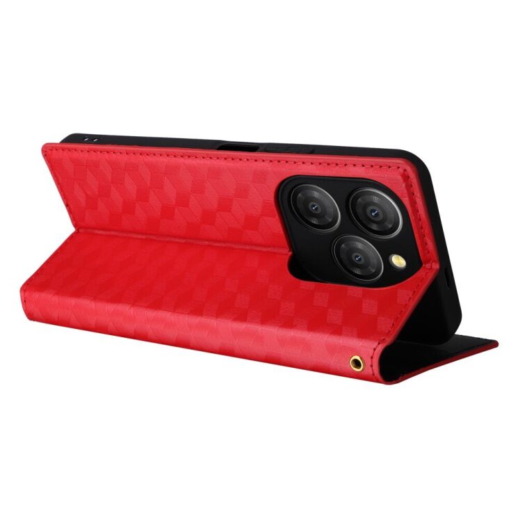 Чехол Deexe Rhombus Book для Blackview Shark 9 - Red: фото 4 из 10