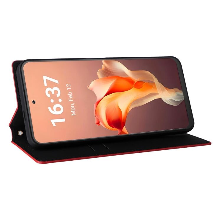 Чехол Deexe Rhombus Book для Blackview Shark 9 - Red: фото 3 из 10
