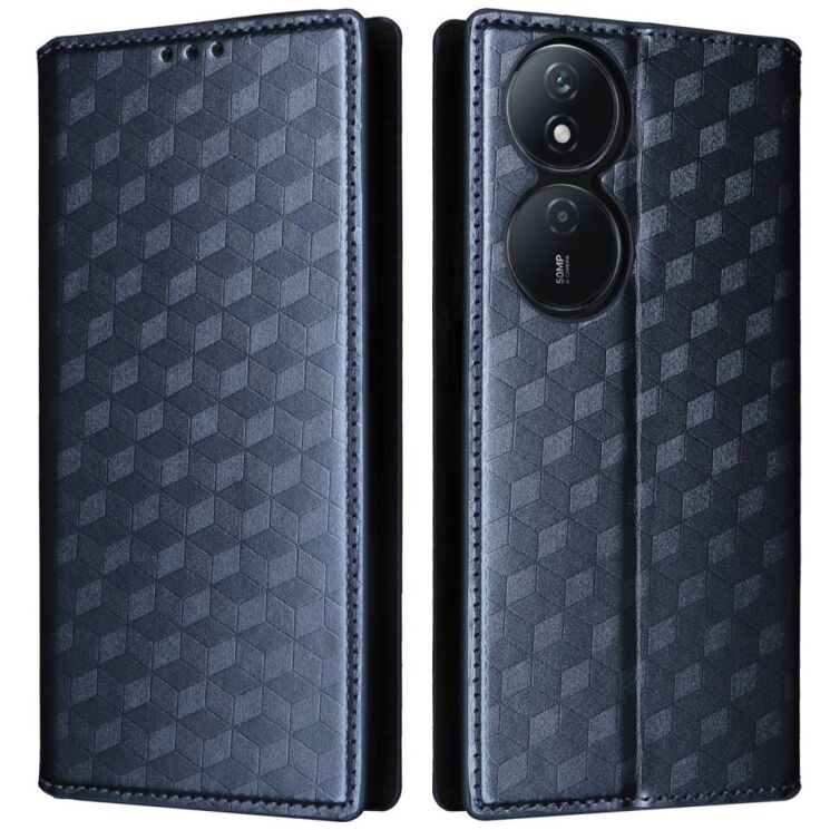 Чохол Deexe Rhombus Book для Honor X7b - Blue: фото 1 з 7