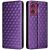 Чехол Deexe Rhombus Book для Motorola Edge 50 Fusion - Purple: фото 1 из 9