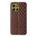 Чохол Deexe Rhombus Book для Motorola Moto G86 - Brown (383318Z). Фото 8 з 10