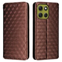 Чохол Deexe Rhombus Book для Motorola Moto G86 - Brown: фото 1 з 10