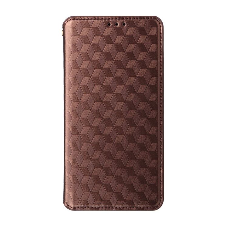 Чохол Deexe Rhombus Book для Motorola Moto G86 - Brown: фото 7 з 10