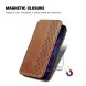 Чехол Deexe Rhombus Wallet для HMD Pulse Pro - Brown (354516Z). Фото 6 из 6