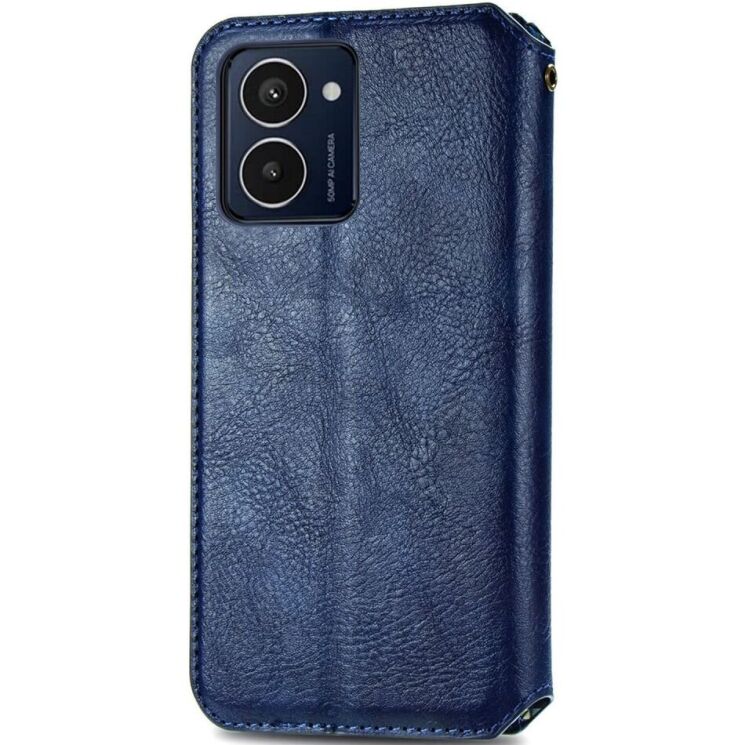 Чехол Deexe Rhombus Wallet для HMD Pulse Pro - Blue: фото 5 из 6