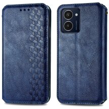 Чехол Deexe Rhombus Wallet для HMD Pulse Pro - Blue: фото 1 из 6