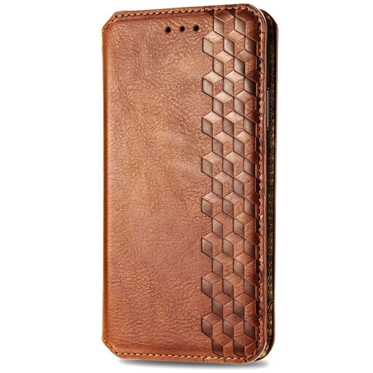 Чехол Deexe Rhombus Wallet для Honor Magic 5 Lite - Brown: фото 5 из 9