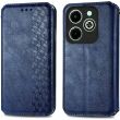 Чехол Deexe Rhombus Wallet для Infinix Hot 40i - Blue (345022L)