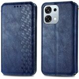 Чехол Deexe Rhombus Wallet для OPPO A6 Pro - Blue: фото 1 из 8
