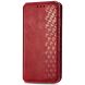 Чехол Deexe Rhombus Wallet для Realme 12 / 12 Plus - Red (355511R). Фото 4 из 6