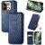 Чехол Deexe Rhombus Wallet для Realme 16 Pro Plus - Blue: фото 1 из 9