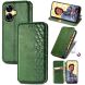 Чехол Deexe Rhombus Wallet для Realme C55 - Green (324742G). Фото 4 из 9