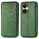 Чехол Deexe Rhombus Wallet для Realme C55 - Green (324742G). Фото 1 из 9