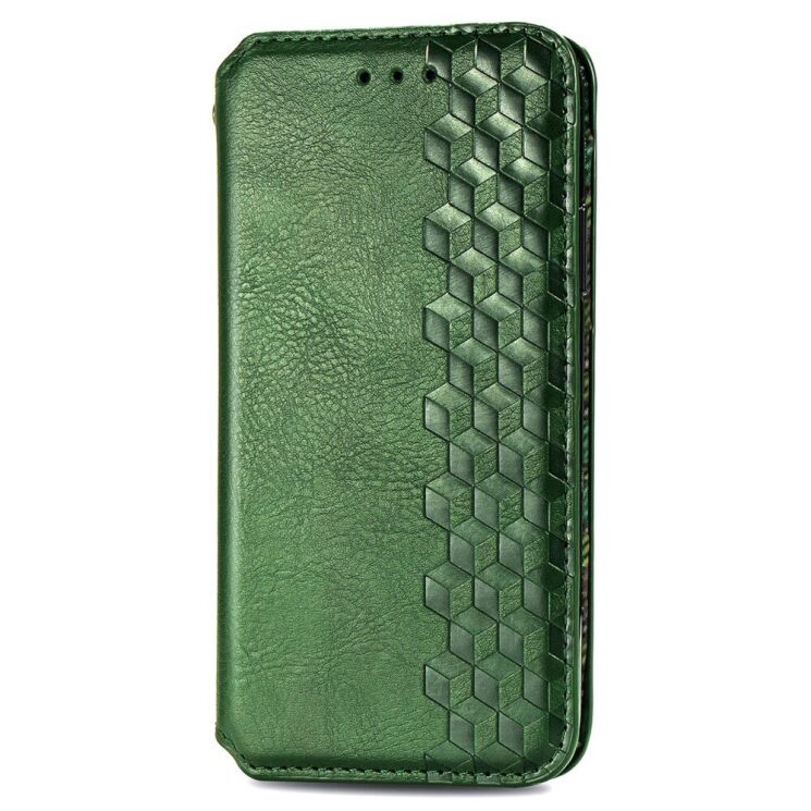 Чехол Deexe Rhombus Wallet для Realme C55 - Green: фото 5 из 9